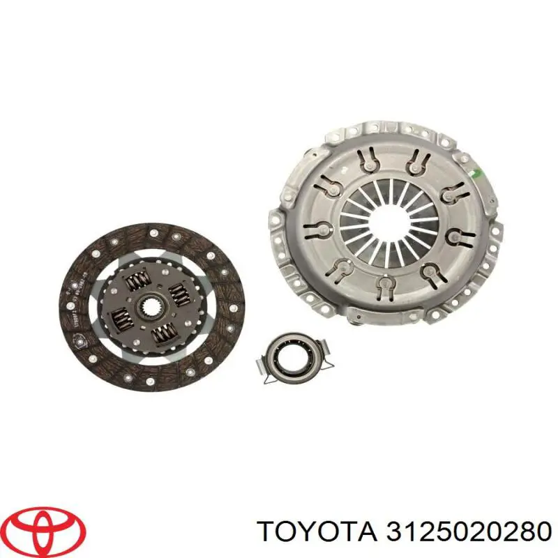 Tarcza sprzęgła Toyota 3125020280 cena, od 62,98 USD