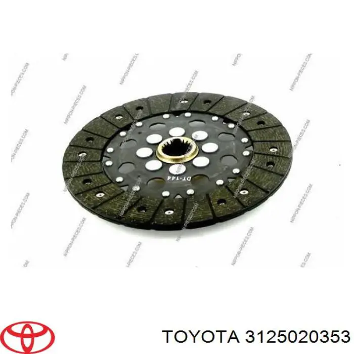 Do koszyka 3125020353 Toyota Tarcza sprzęgła