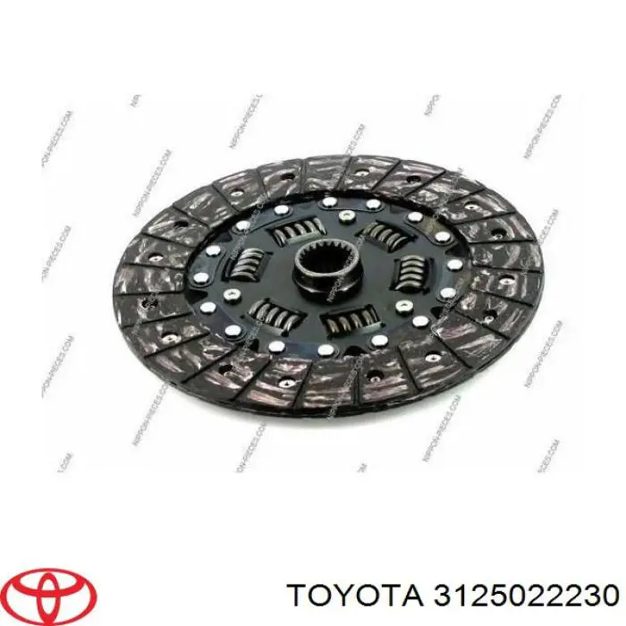Do koszyka 3125022230 Toyota Tarcza sprzęgła