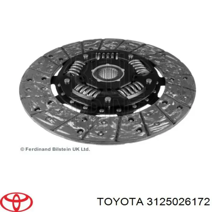 Do koszyka 3125026172 Toyota Tarcza sprzęgła