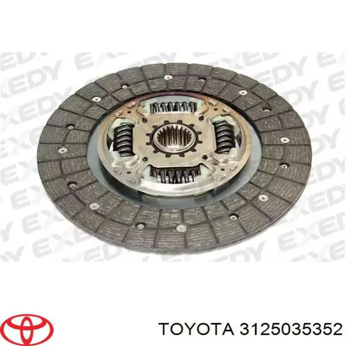Tarcza sprzęgła Toyota 3125035350 cena, od 315,86 USD