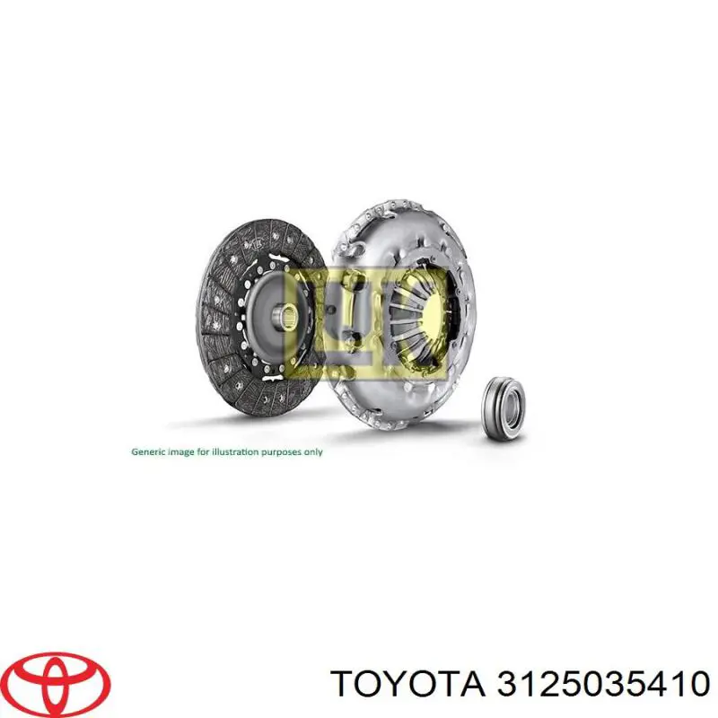 Tarcza sprzęgła Toyota 3125035410 cena, od 45,85 USD