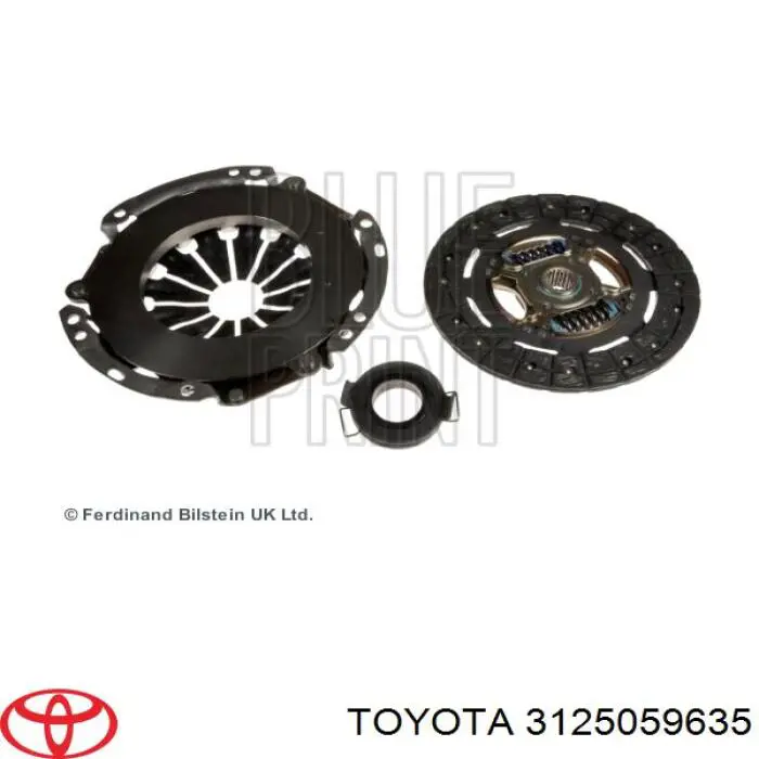 3125059635 Toyota Zestaw sprzęgła (3 części)