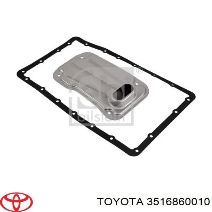 Uszczelka miski automatycznej/mechanicznej skrzyni biegów Toyota 3516860010 cena, od 6,61 USD