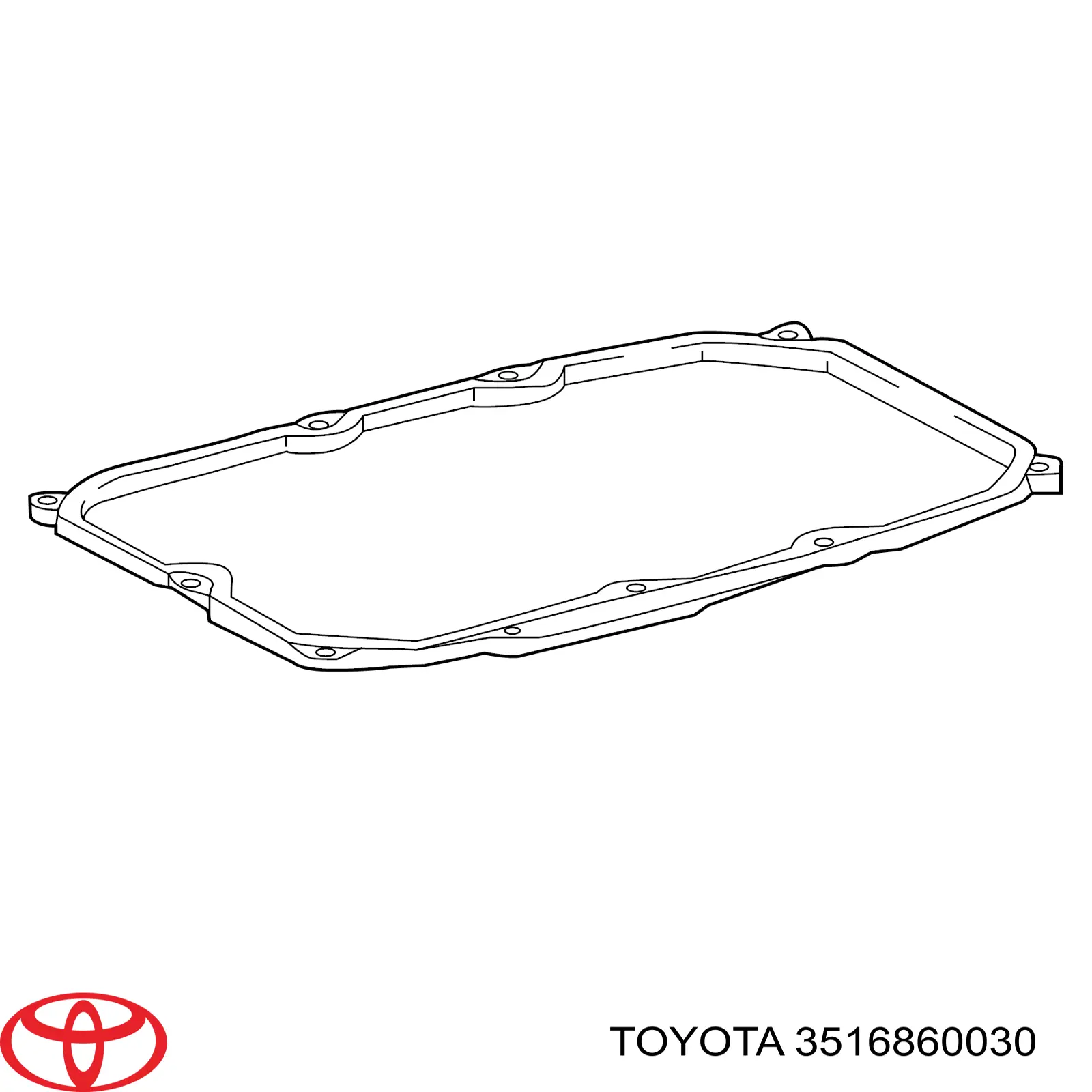 3516860030 Toyota Uszczelka miski automatycznej/mechanicznej skrzyni biegów