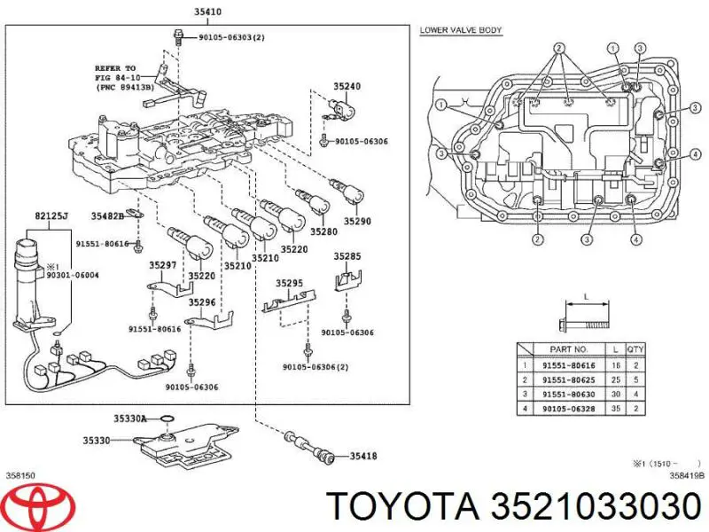 Solenoid automatycznej skrzyni biegów Toyota 3521033030 cena, od 414,66 USD