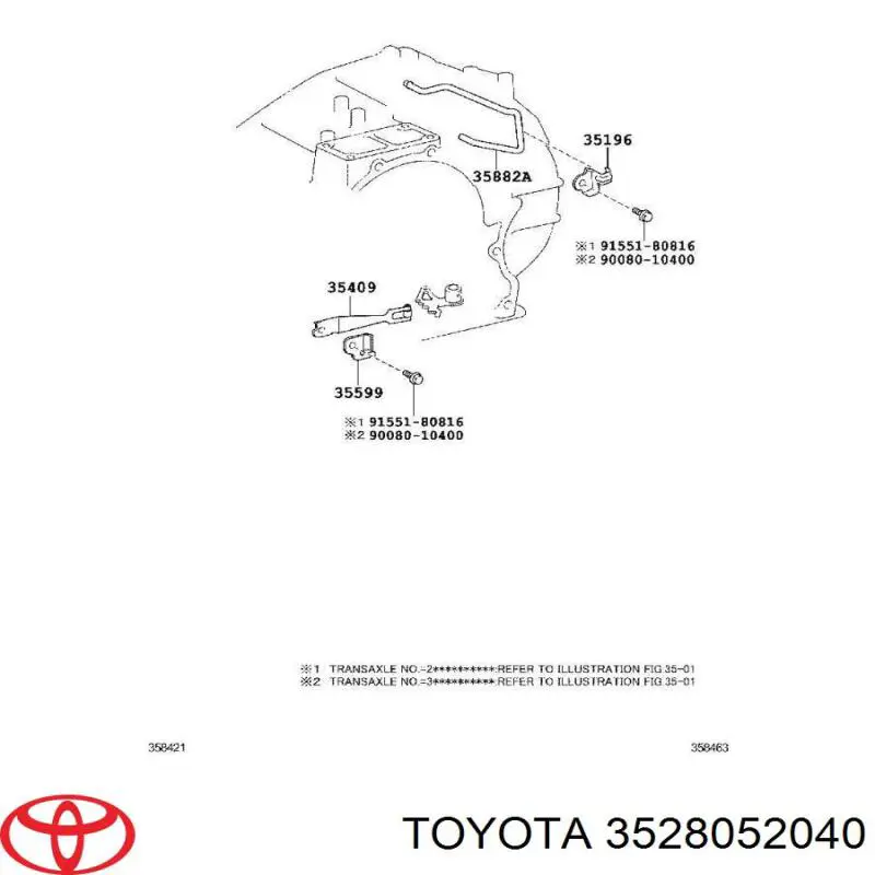 Solenoid automatycznej skrzyni biegów Lexus RX 330/350 (U3)