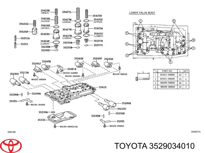 Filtr automatycznej skrzyni biegów Toyota 3529034010 cena, od 54,90 USD