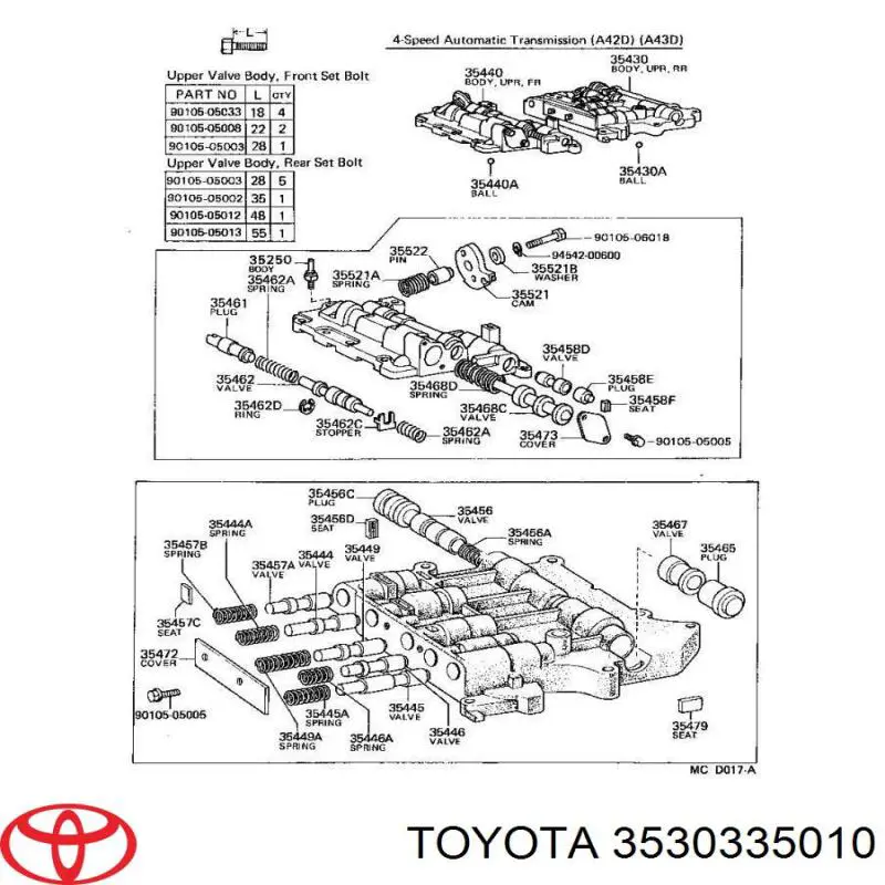 Filtr automatycznej skrzyni biegów do Toyota 4 Runner  N130