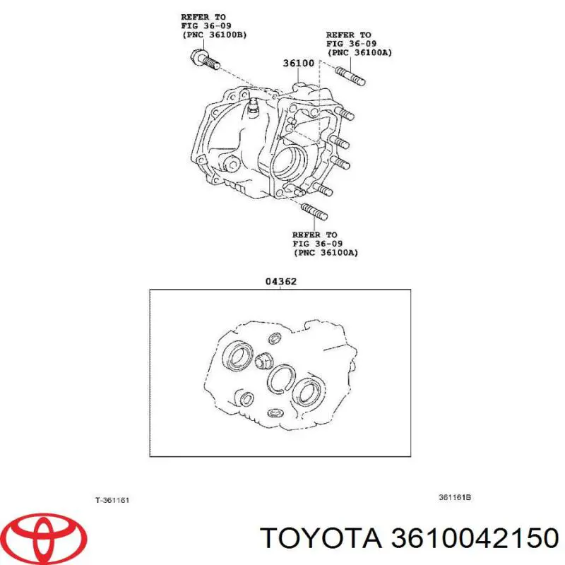 Skrzynia rozdzielcza Toyota 3610042090 cena, od 403,90 USD