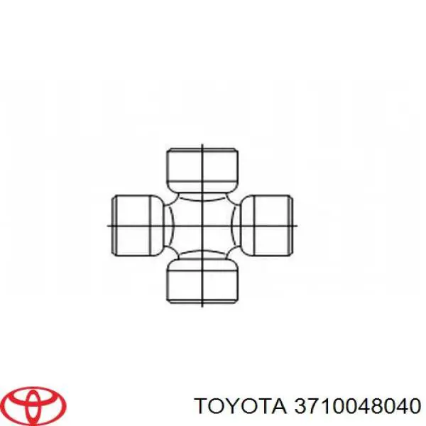 3710048040 Toyota Wał Cardana tylny, kompletny