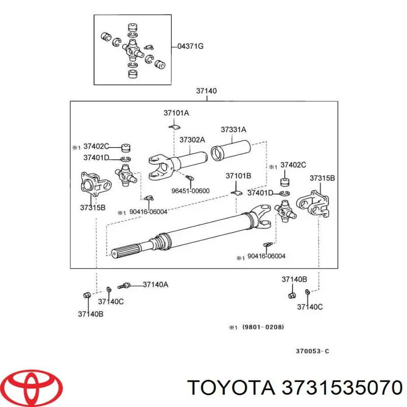 3731535070 Toyota 