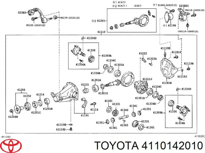  Toyota 4110142010 cena, od 445,28 USD