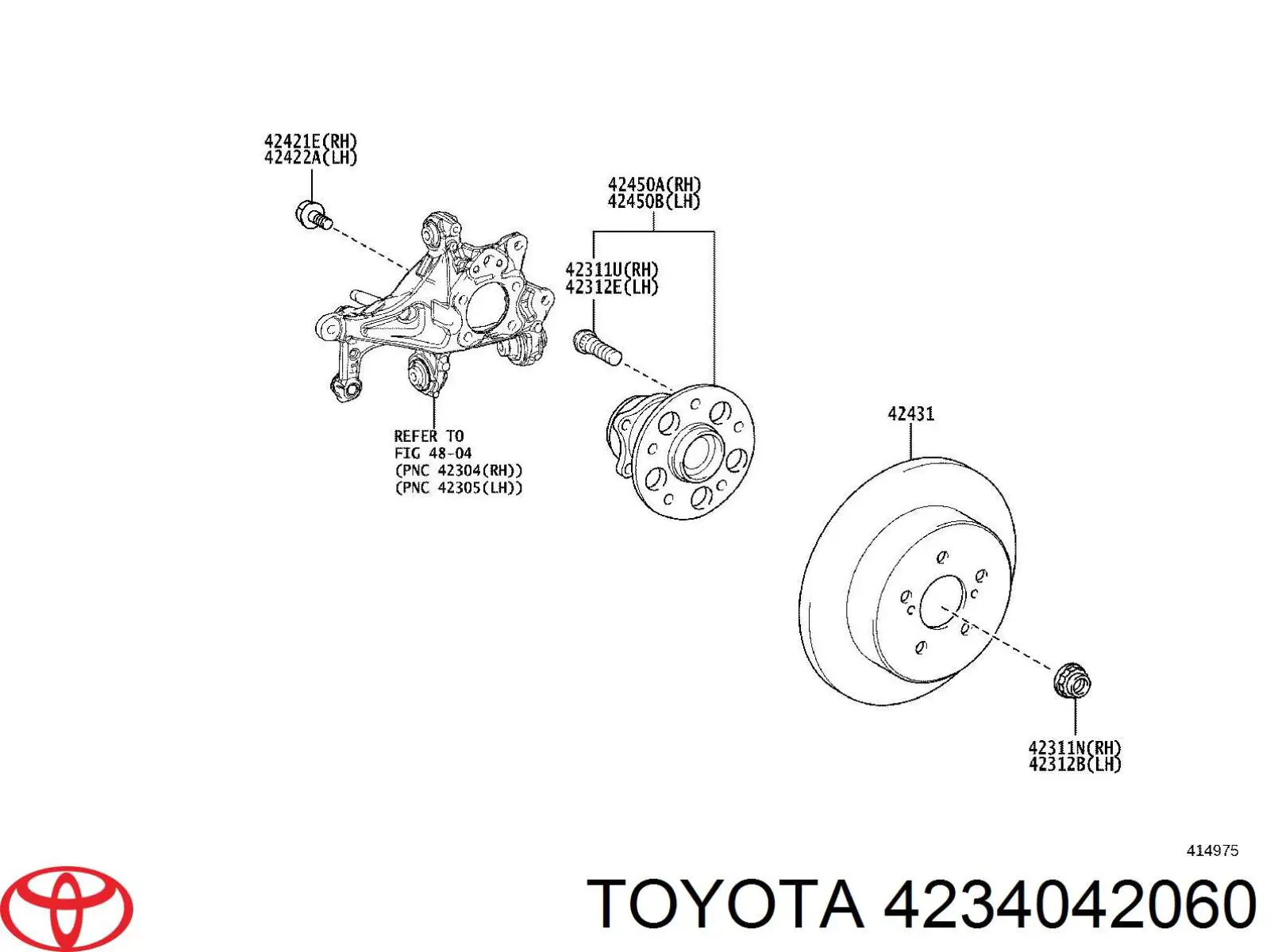 Półoś tylna lewa Toyota RAV4 5 (A5)