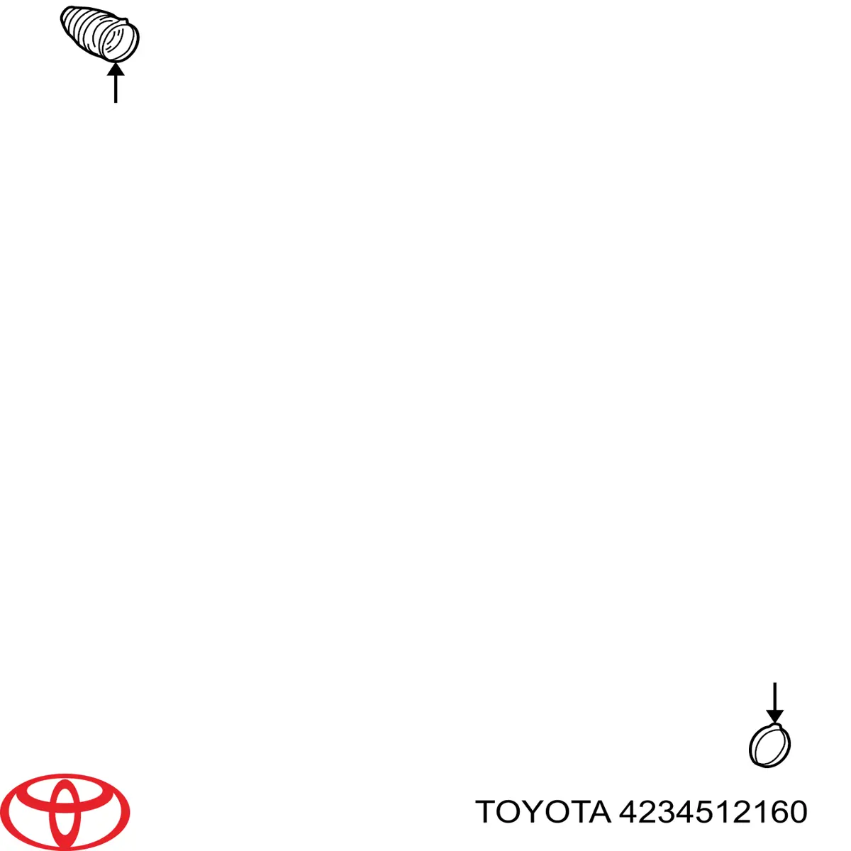 4234512160 Toyota Opaski osłony przeguba, uniwersalna