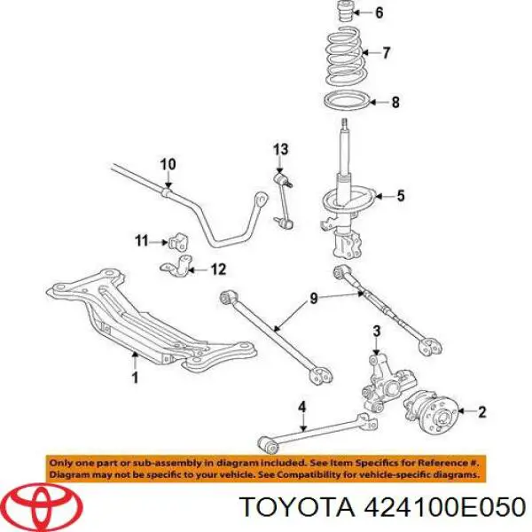 Piasta tylna Toyota 424100E050