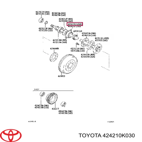 Piasta tylna do Toyota FORTUNER  N5, N6
