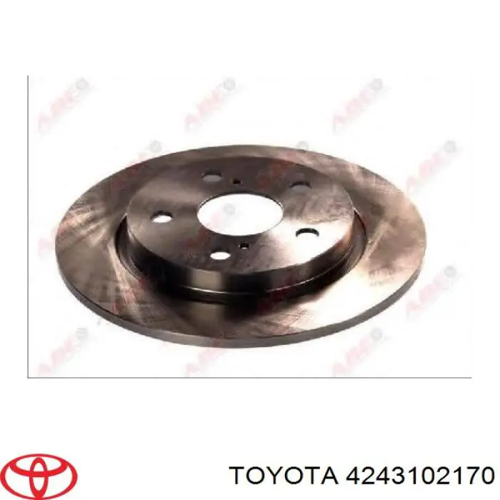 4243102170 Toyota Tarcza hamulcowa tylna