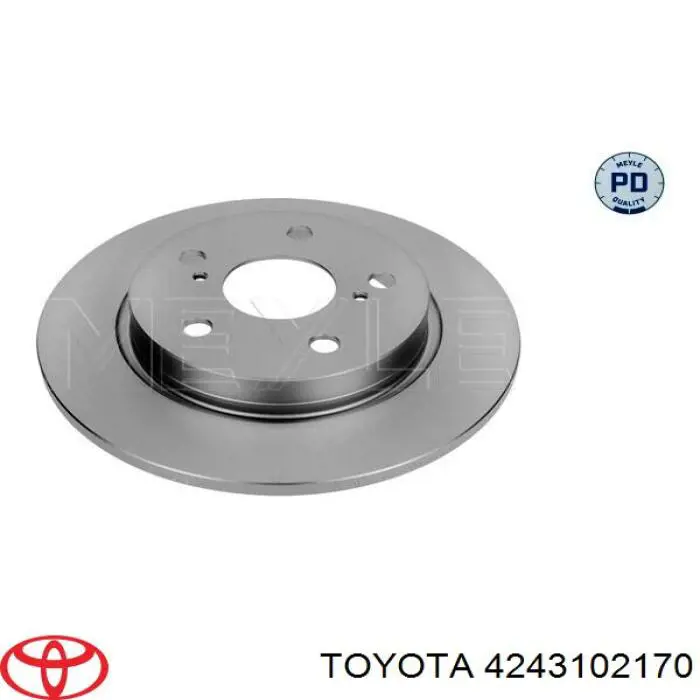 Tarcza hamulcowa tylna Toyota 4243102170 cena, od 34,27 USD