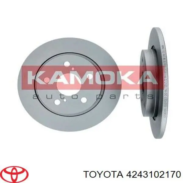 Do koszyka 4243102170 Toyota Tarcza hamulcowa tylna