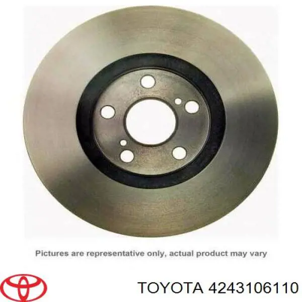 Tarcza hamulcowa tylna 4243106110 Toyota