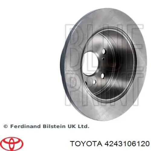 Tarcza hamulcowa tylna 4243106120 Toyota