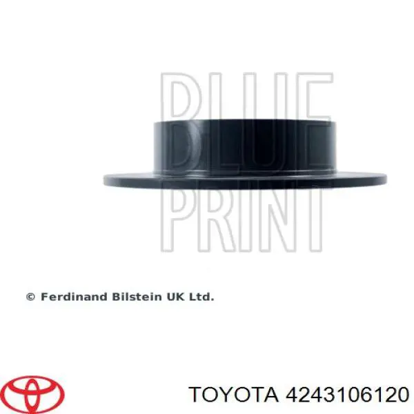 4243106120 Toyota Tarcza hamulcowa tylna