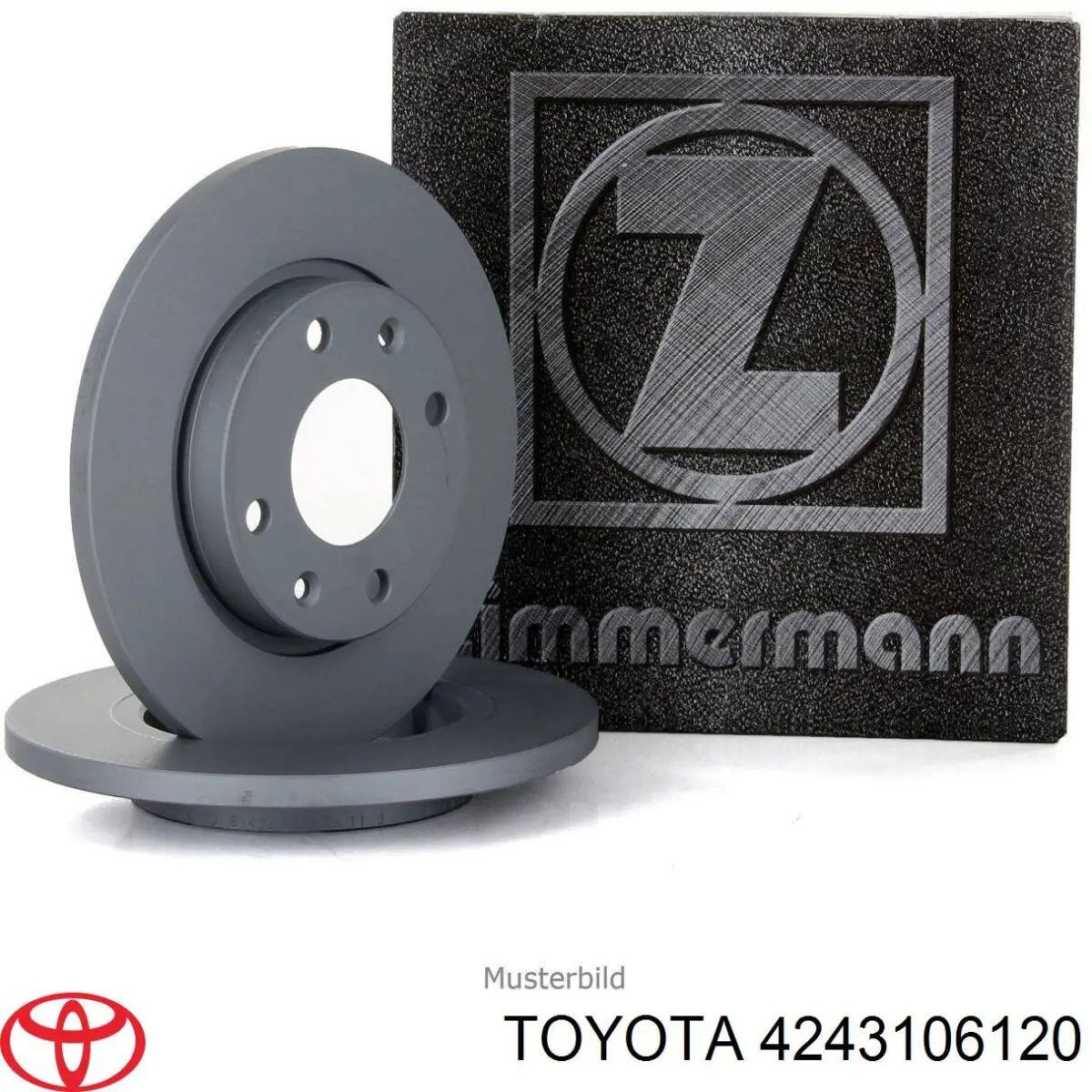 Do koszyka 4243106120 Toyota Tarcza hamulcowa tylna