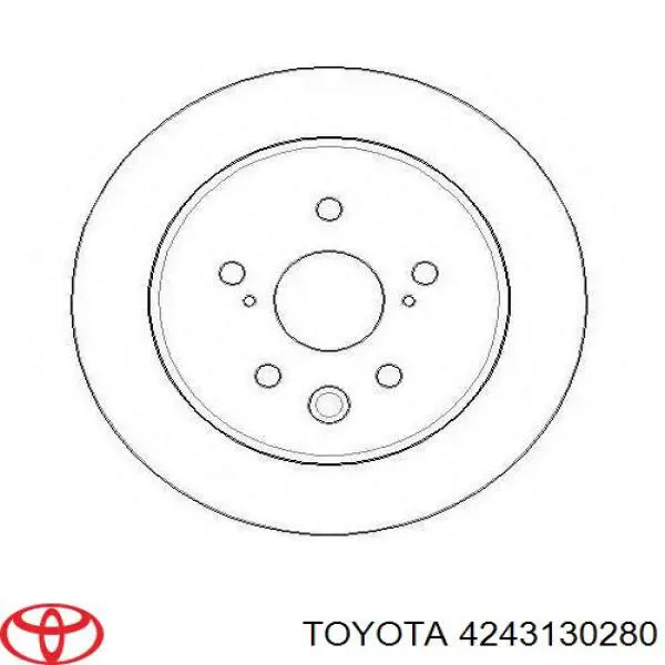 4243130280 Toyota tarcza hamulcowa tylna