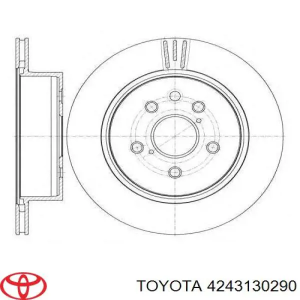 4243130290 Toyota tarcza hamulcowa tylna