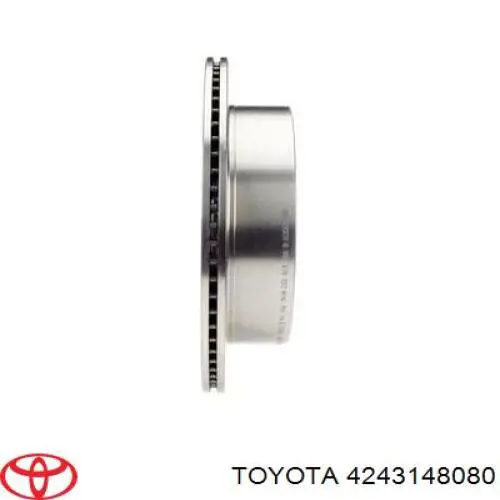 Do koszyka 4243148080 Toyota Tarcza hamulcowa tylna