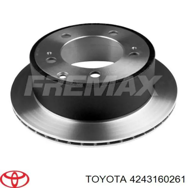 4243160261 Toyota Tarcza hamulcowa tylna