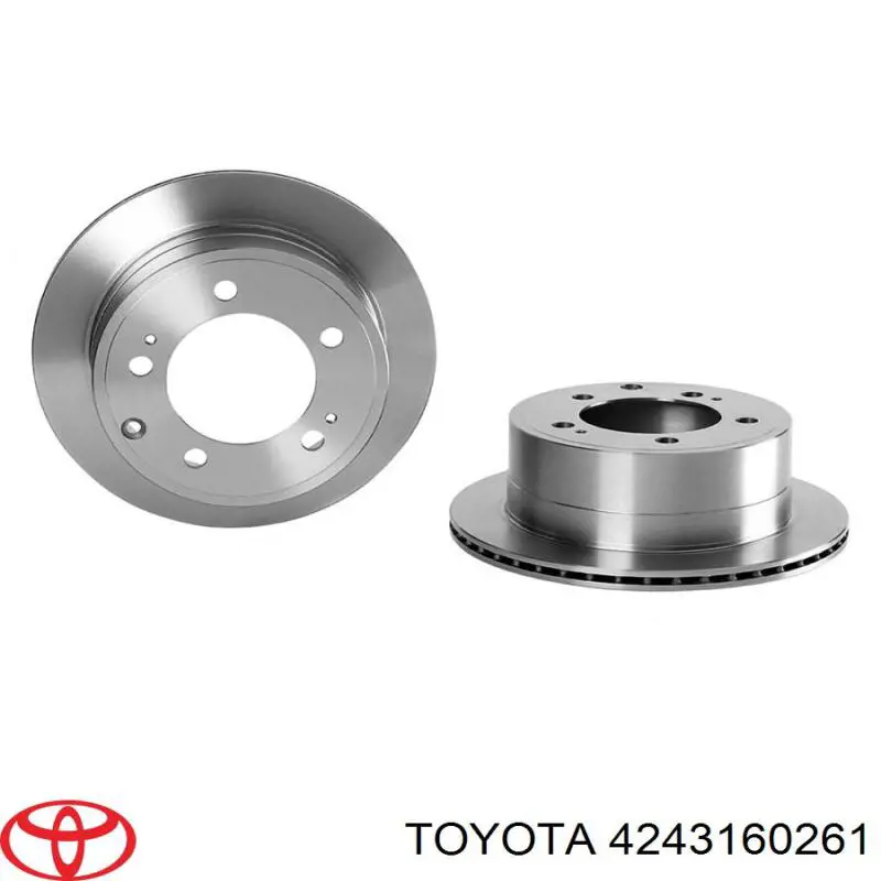 Tarcza hamulcowa tylna 4243160261 Toyota