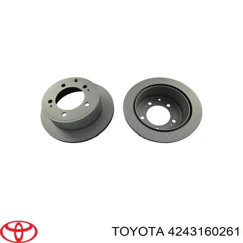 4243160261 Toyota Tarcza hamulcowa tylna