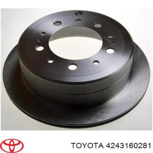 Do koszyka 4243160281 Toyota Tarcza hamulcowa tylna