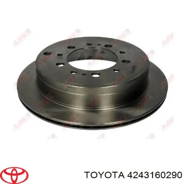Do koszyka 4243160290 Toyota Tarcza hamulcowa tylna