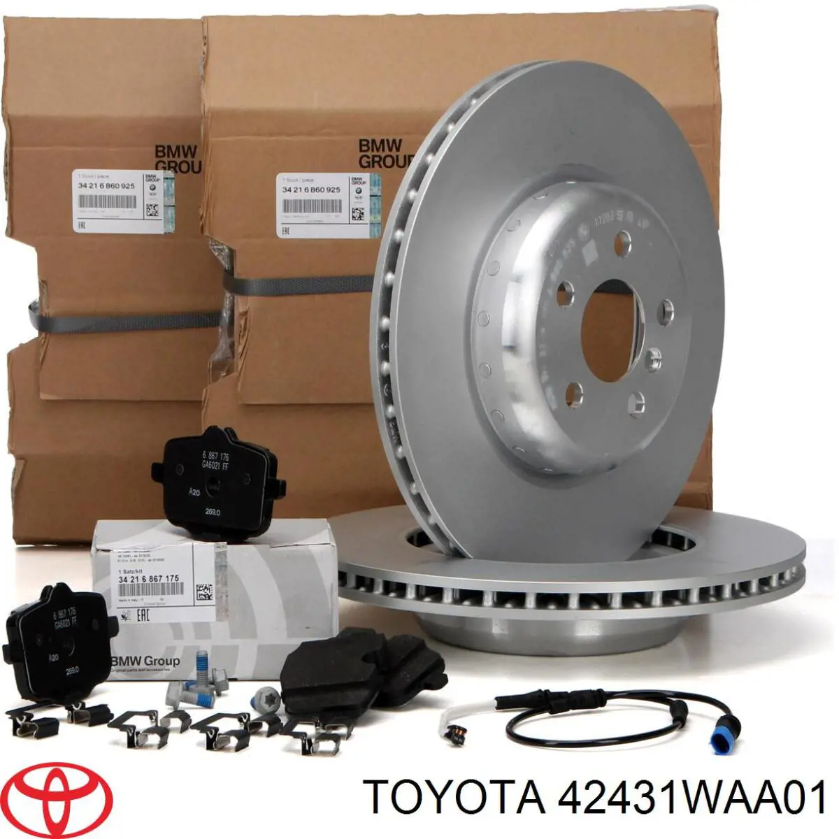 Tarcza hamulcowa tylna Toyota 42431WAA01 cena, od 102,93 USD