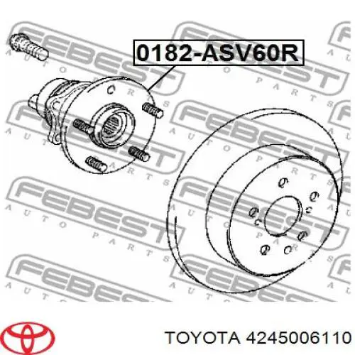 4245006110 Toyota Piasta tyłna prawa