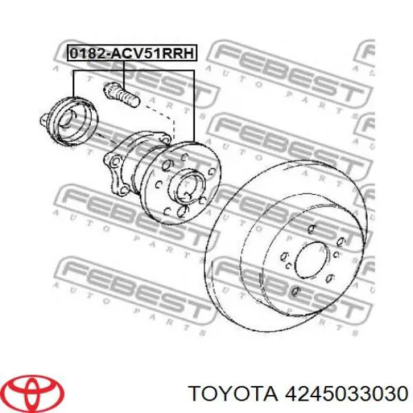 4245033030 Toyota Piasta tyłna prawa