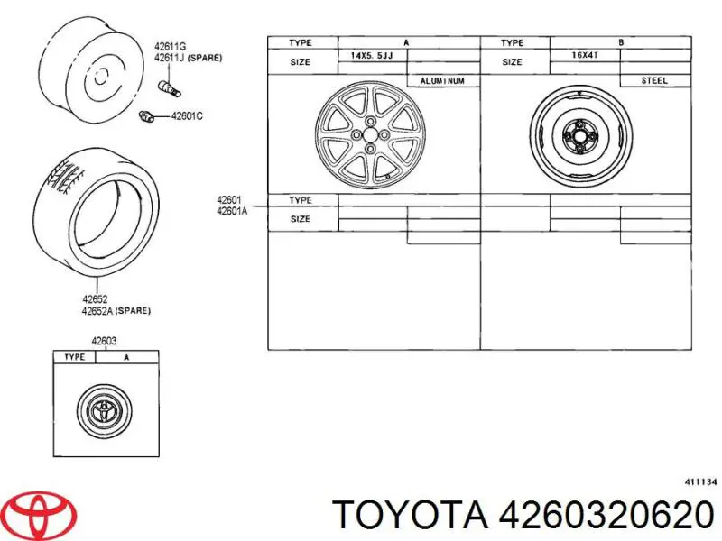 Kołpak do obręczy koła Toyota Corolla sedana (E11) (1997 - 2001) cena, od 47,23 USD