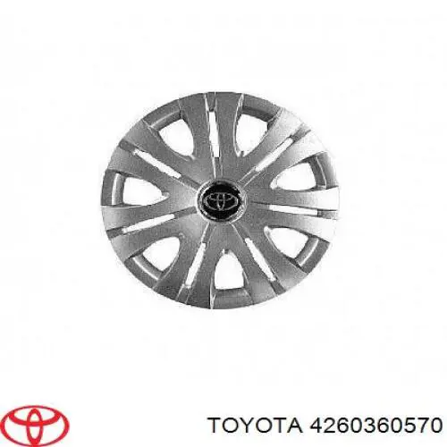 Kołpak do obręczy koła Toyota 4260360570 cena, od 209,44 USD