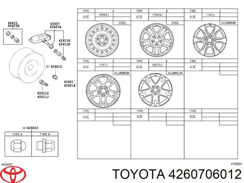  Toyota 4260706012 cena, od 117,37 USD