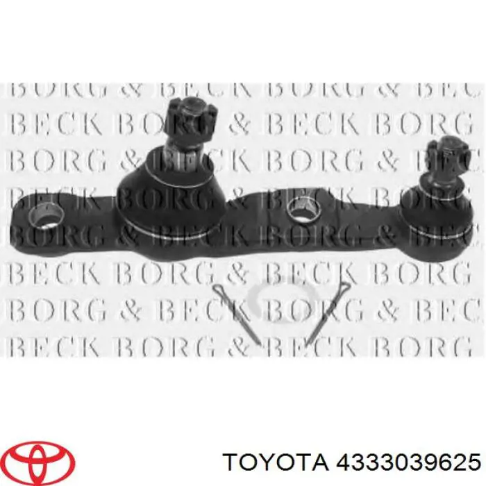 Sworzeń wahacza dolny prawy Toyota 4333039625 cena, od 39,77 USD