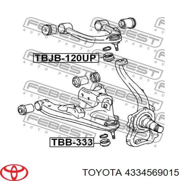 Osłona sworznia wahacza dolnego = osłona sworznia zwrotnicy dolnego  (dwie nazwy) Toyota 4334569015 cena, od 7,43 USD