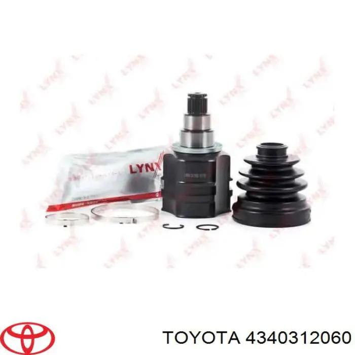 Przegub homokinetyczny wewnętrzny przedni lewy Toyota 4340312060 cena, od 58,81 USD