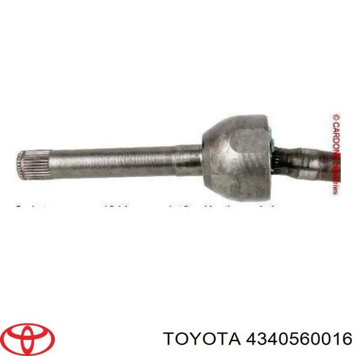 Przegub homokinetyczny przedni zewnętrzny 4340560016 Toyota