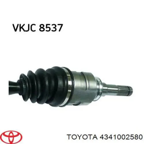 Półoś napędowa przednia prawa Toyota 4341002580 cena, od 98,75 USD