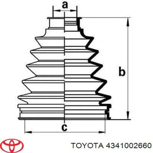 Do koszyka 4341012B00 Toyota Półoś napędowa przednia prawa