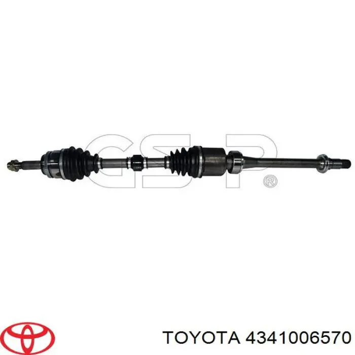 Półoś napędowa przednia prawa Toyota 4341006570 cena, od 42,14 USD
