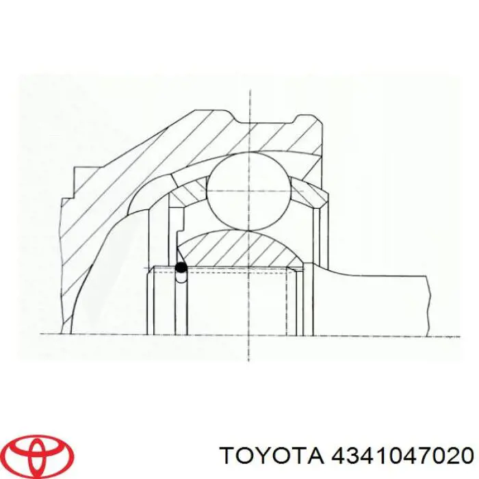 4341047020 Toyota Półoś napędowa przednia prawa